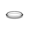 Ring with mill-grained detailing on a pitched platinum band